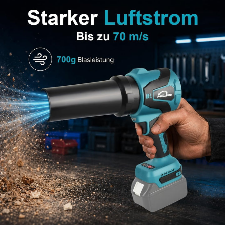 2-in-1 Akku Gebläse und Sauger kompatibel Makita 18V, ohne Akku | Bürstenloser Motor, 50.000 U/min,