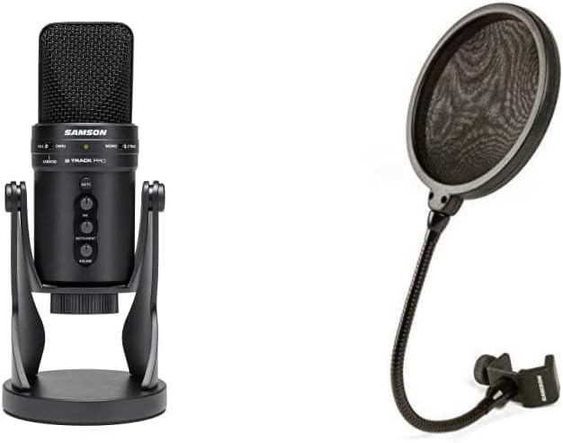 Samson G-Track Pro USB-Mikrofon & PS04 Popschutz Bundle mit Popschutz, Bundle mit Popschutz
