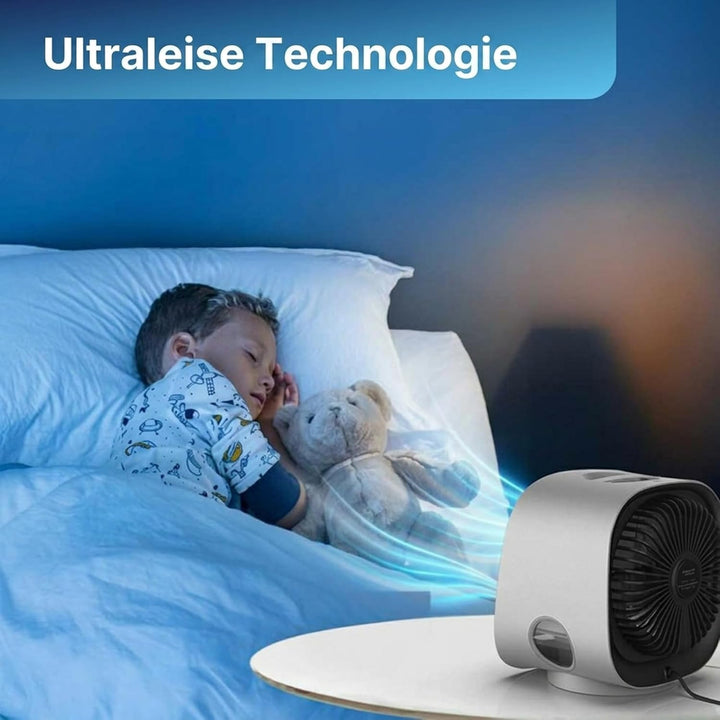Airabreeze Luftkühler, Airabreeze Kleine Wassergekühlte Klimaanlage, Tragbarer Ventilator, Schwenkba