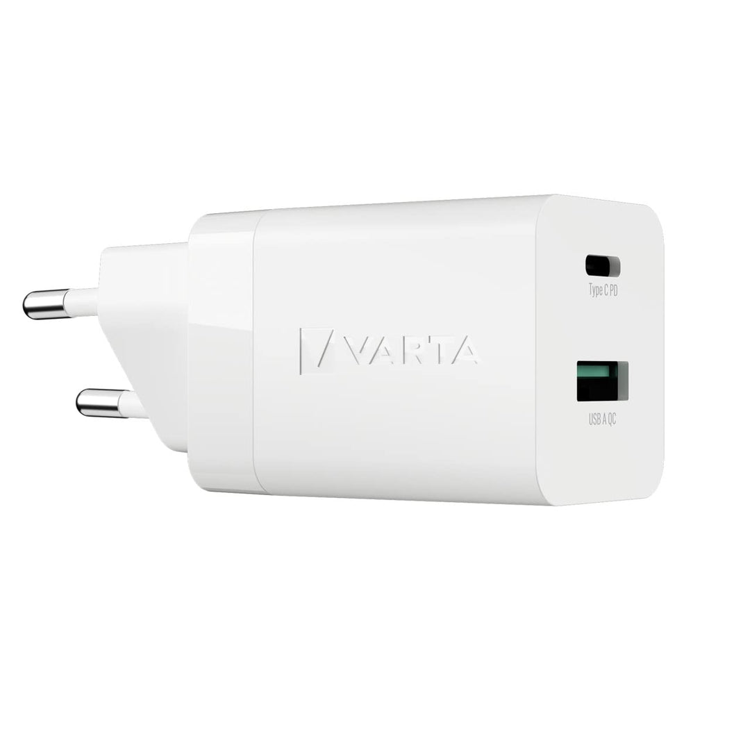 VARTA Ladegerät, Ladeadapter 38 W, gleichzeitiges Laden für 2 Geräte, Speed Charger, ultraleicht, La