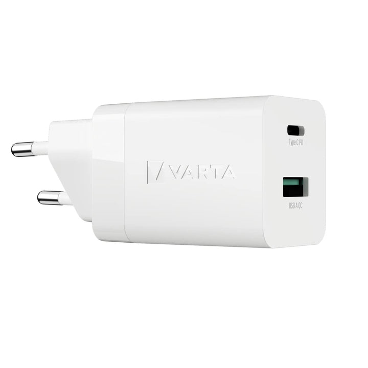 VARTA Ladegerät, Ladeadapter 38 W, gleichzeitiges Laden für 2 Geräte, Speed Charger, ultraleicht, La