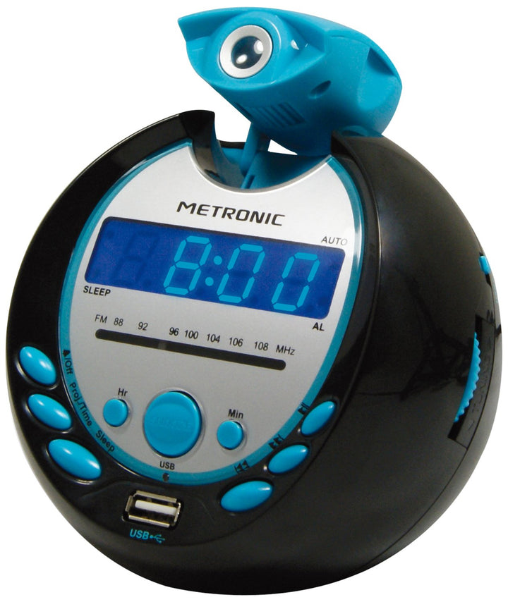 Metronic 477016 Radiowecker blau/schwarz, blau/schwarz
