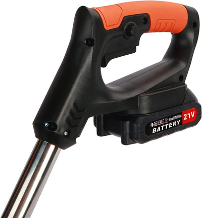 Napacoh Akku Elektro Rasentrimmer, 3 in 1 Multifunktionales Handgeführter Trimmgerät, D-förmiger Gri