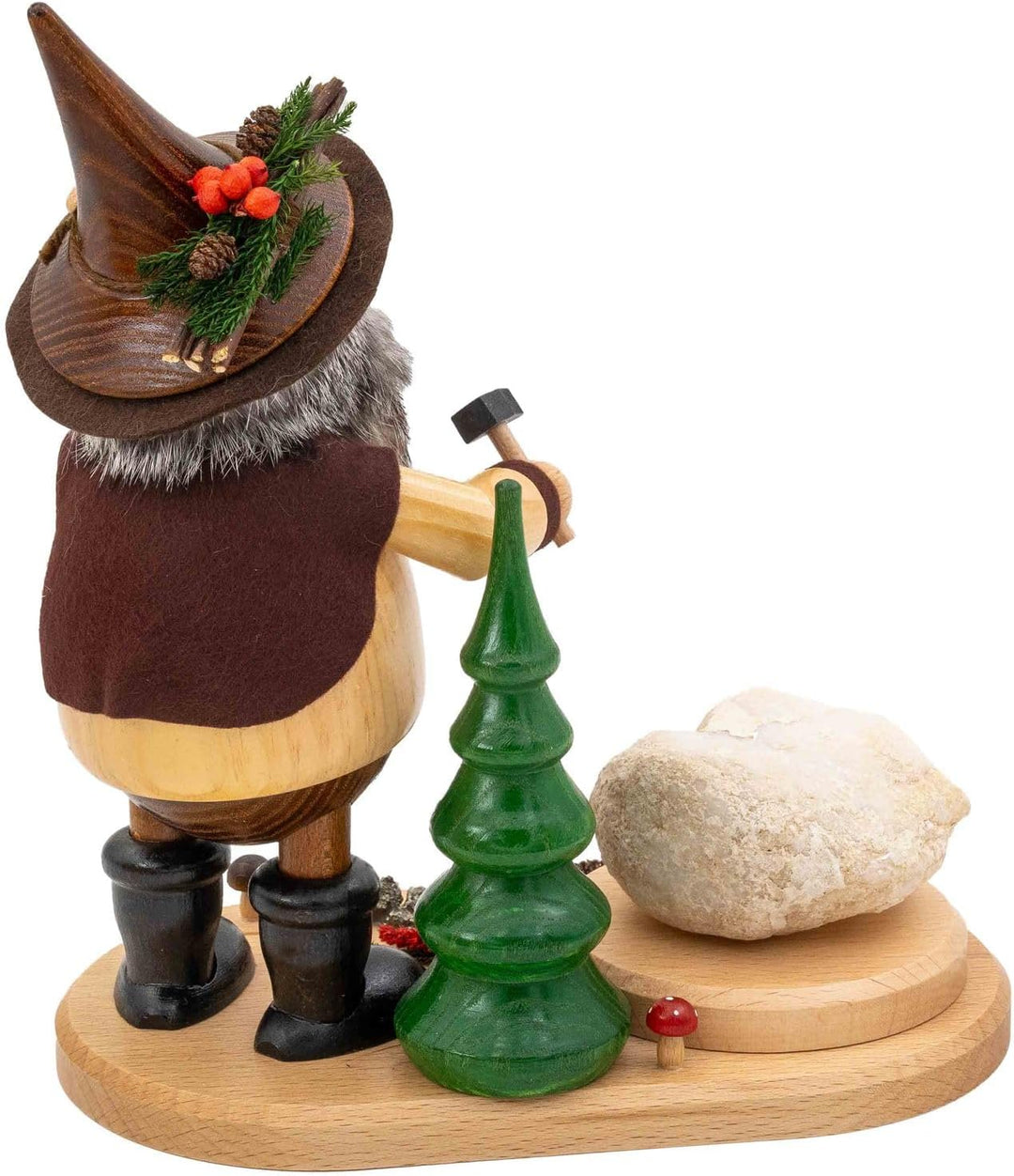 DWU | Räuchermännchen Räuchermann aus dem Erzgebirge | Weihnachten Weihnachtsdeko Handwerkskunst | E