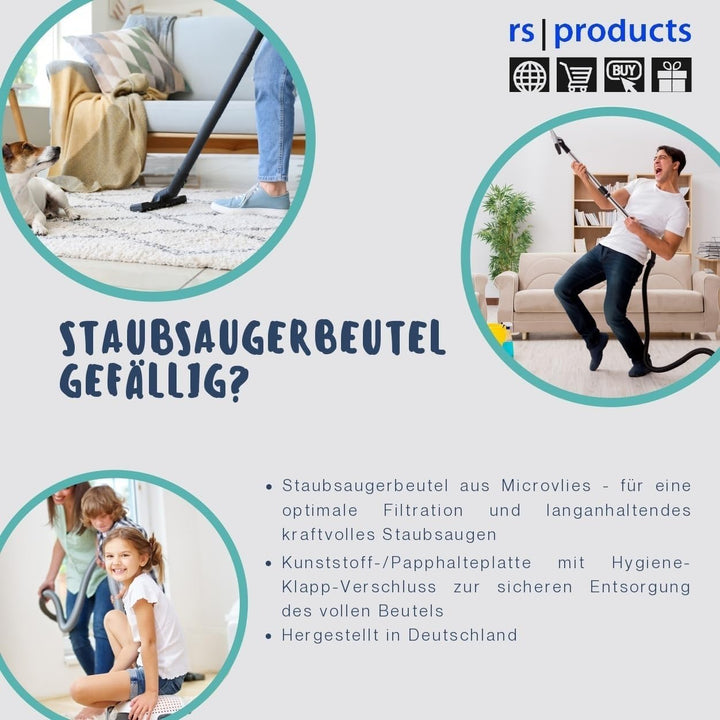 I 50x Staubsaugerbeutel Ersatz für/ähnlich zu ROSSMANN flink &amp; sauber R 080 I R080 (MI1) R 080 50x,