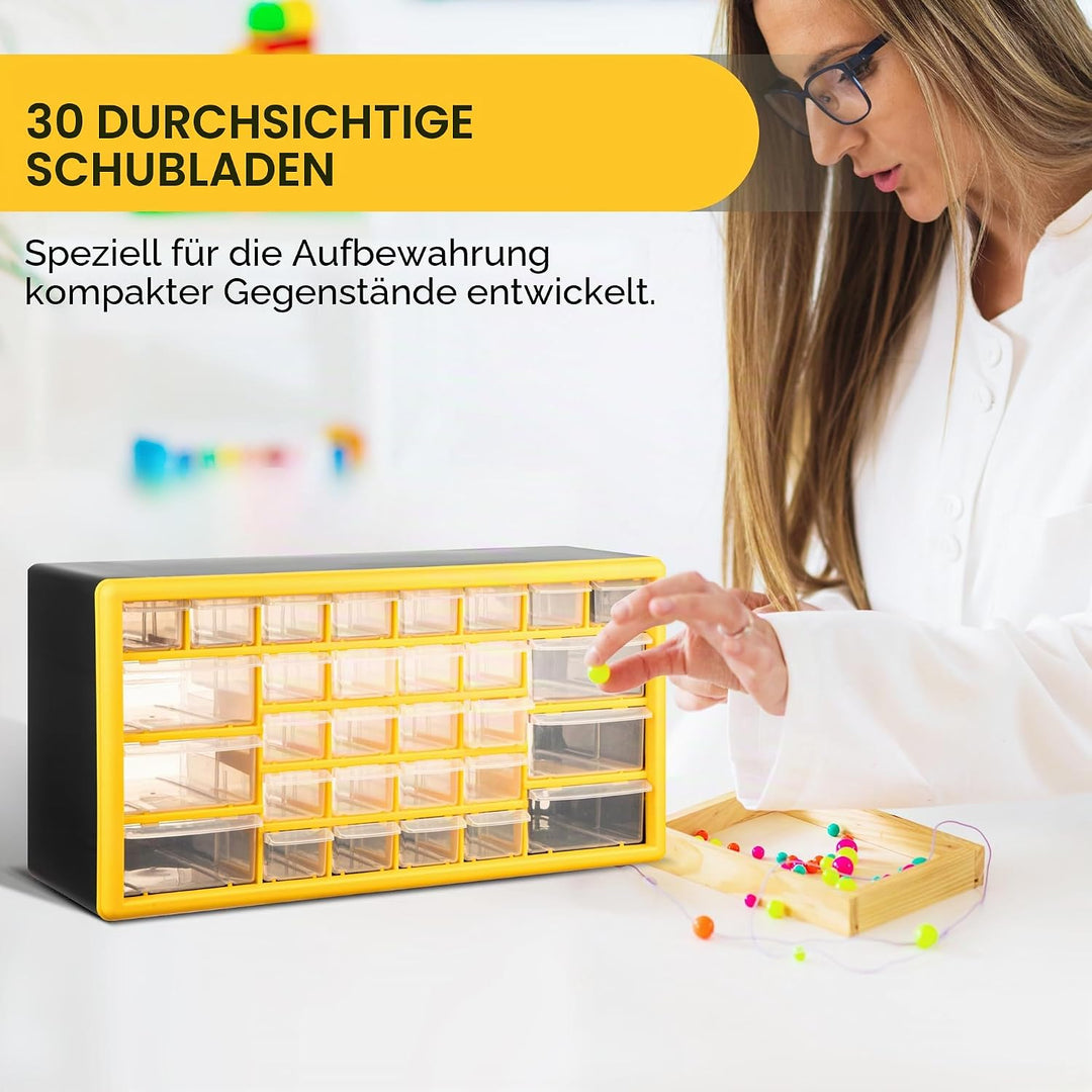Schraubenaufbewahrung Organizer - 30 Schubladen Garage & Werkstatt Aufbewahrungsbox mit verstellbare