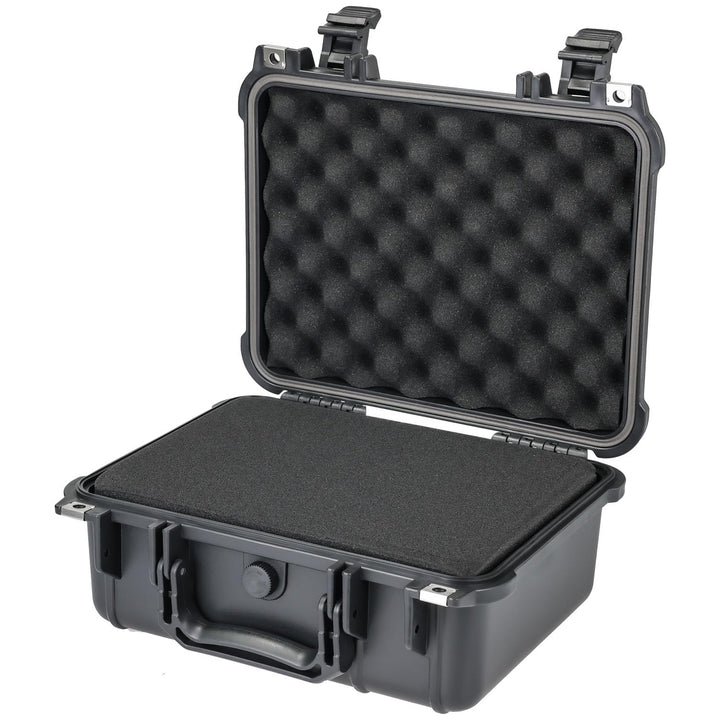HMF ODK100 Outdoor-Fotokoffer, Transportkoffer mit Rasterschaumstoff | 34 x 29,5 x 15,5 cm, 34 x 29,