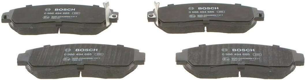 Bosch BP1680 Bremsbeläge - Vorderachse - ECE-R90 Zertifizierung - vier Bremsbeläge pro Set