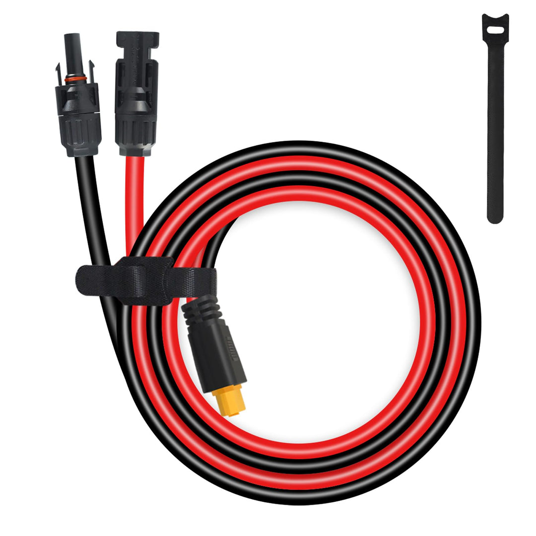 XT60-Stecker, MC4 auf XT60-Verlängerungskabel, 60 cm, XT60-Ladekabel, Solar auf XT60-Kabel, 10 AWG f