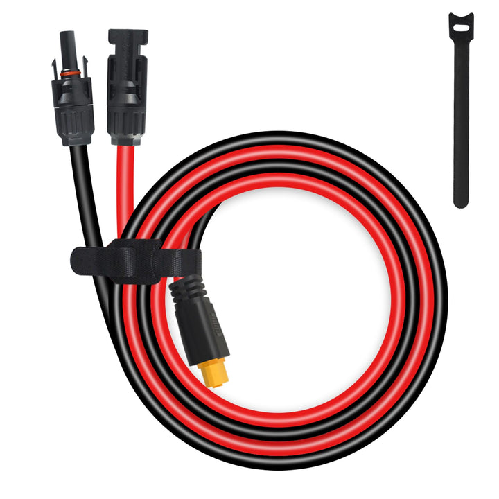 XT60-Stecker, MC4 auf XT60-Verlängerungskabel, 60 cm, XT60-Ladekabel, Solar auf XT60-Kabel, 10 AWG f