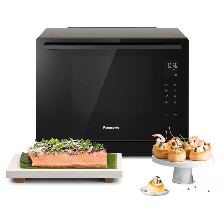 Panasonic NN-CS88LBEPG 4 in 1 Dampf Kombiofen mit Dampf, Mikrowelle, Grill, Konvektion, Inverter Tec