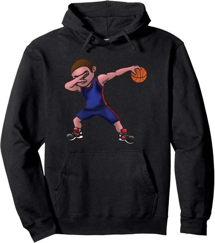 Jungs Dunking Basketball Spieler Korbleger Sport Grafik Pullover Hoodie