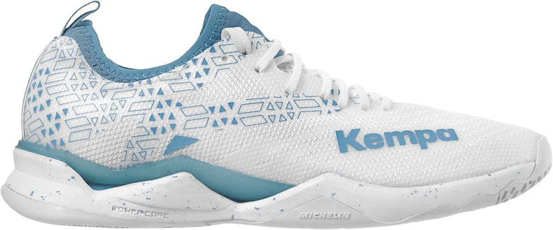 Kempa Unisex Wing Lite 2.0 W Game Changer Handballschuhe, Sportschuhe, Turnschuhe 36 EU Weiss Aqua,