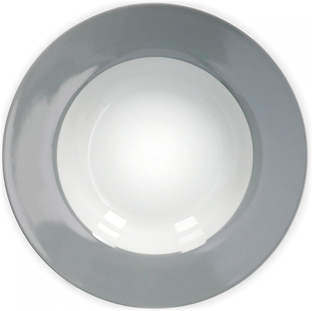 Van Well Suppenteller-Set Vario 6-teilig Farbe wählbar Suppenteller | 6 Stk. Grau, Suppenteller | 6