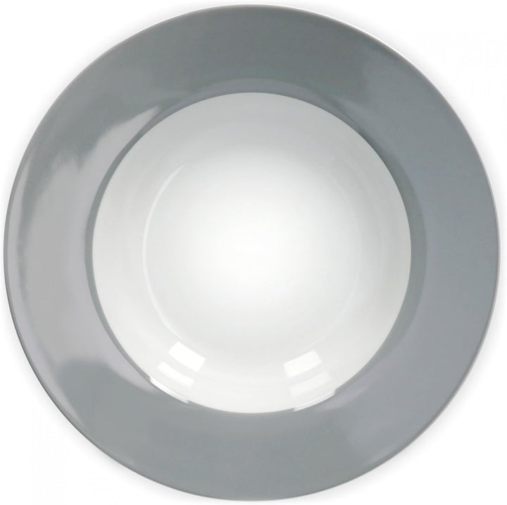 Van Well Suppenteller-Set Vario 6-teilig Farbe wählbar Suppenteller | 6 Stk. Grau, Suppenteller | 6