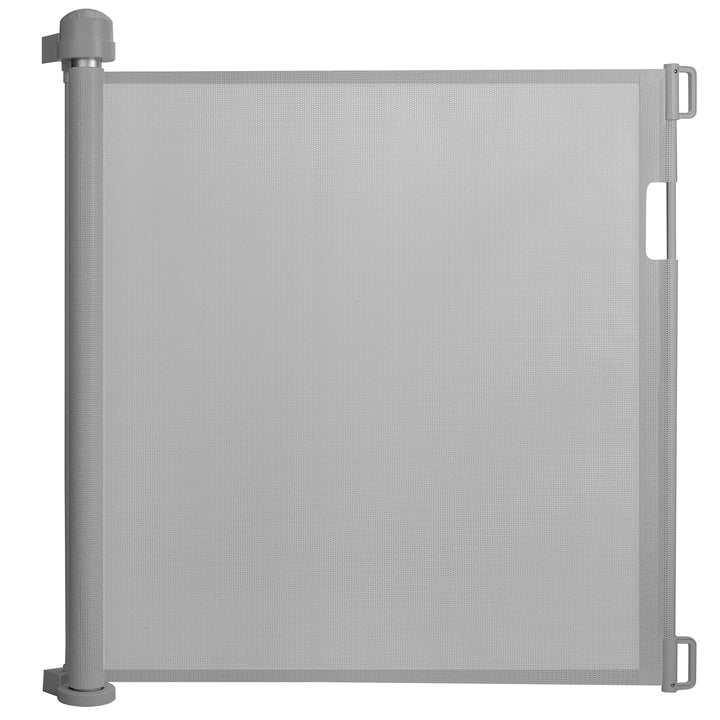 NAIZY Treppenschutzgitter Rollo Ausziehbar Türschutzgitter 87 x 0-180 cm Absperrgitter Treppenschutz