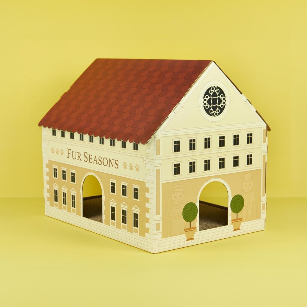 balvi Katzenhaus & Kratzbaum Fur Seasons Das exklusivste Kratzgestell der Stadt Karton