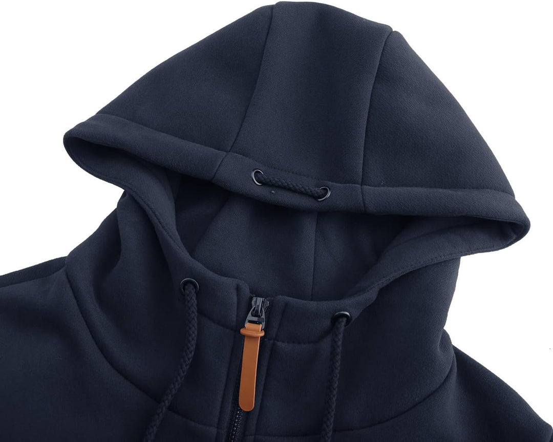 Damen Sweatjacke Kapuzenpullover Zip Hoodie Jacke mit Kapuze Winter Sweatshirt Kapuzenjacke XXL Dunk