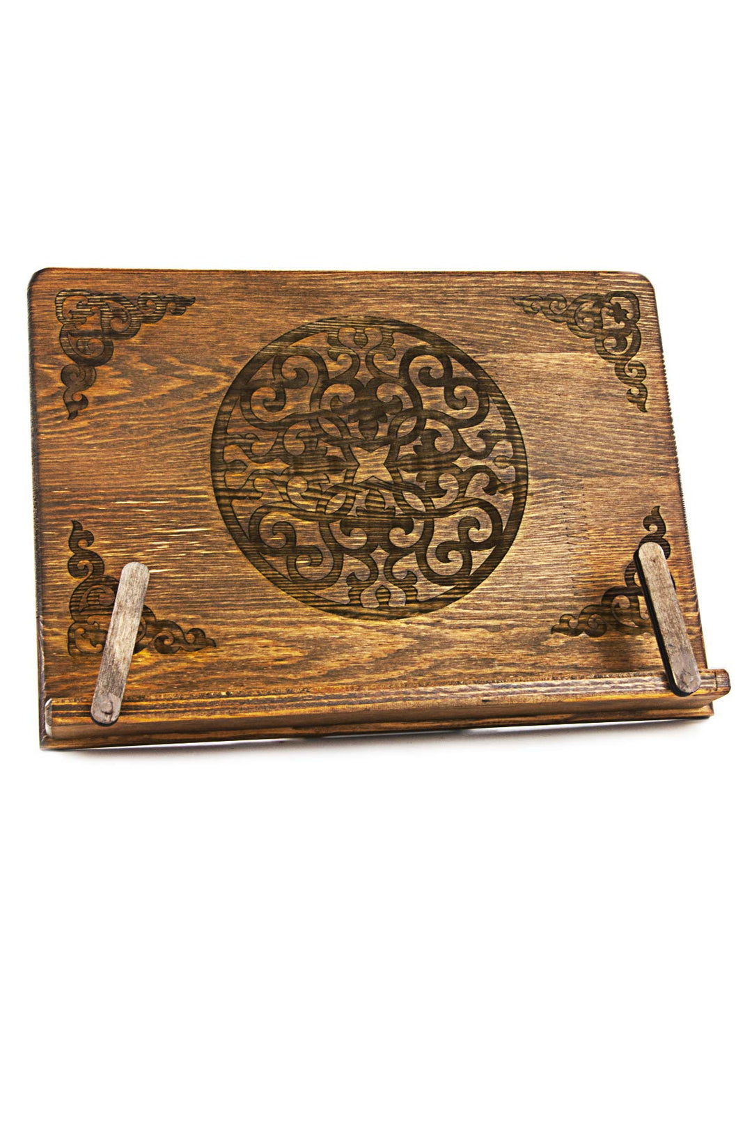 ihvan online, Buchhalter aus Holz, Vintage-Stil, tragbar, verstellbar, Kochbuchhalter, Tablette, Rez