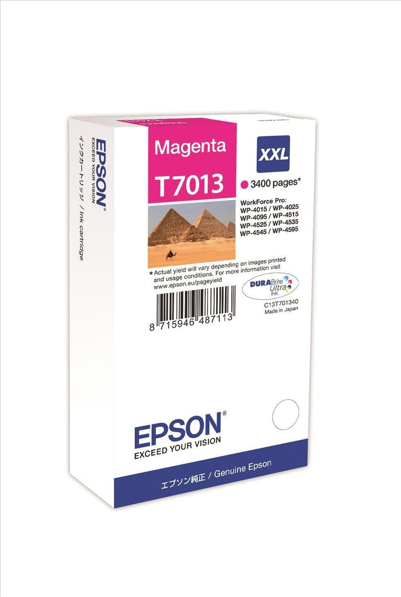 Epson WP4000 / 4500 Series Ink Cartridge XXL Magenta 3.4k, magenta