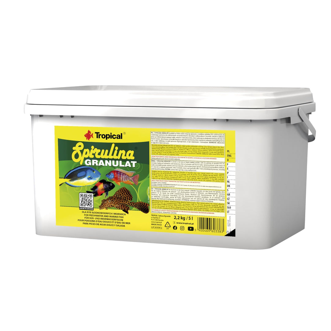 Tropical Spirulina Granulat, 1er Pack (1 x 5 l)