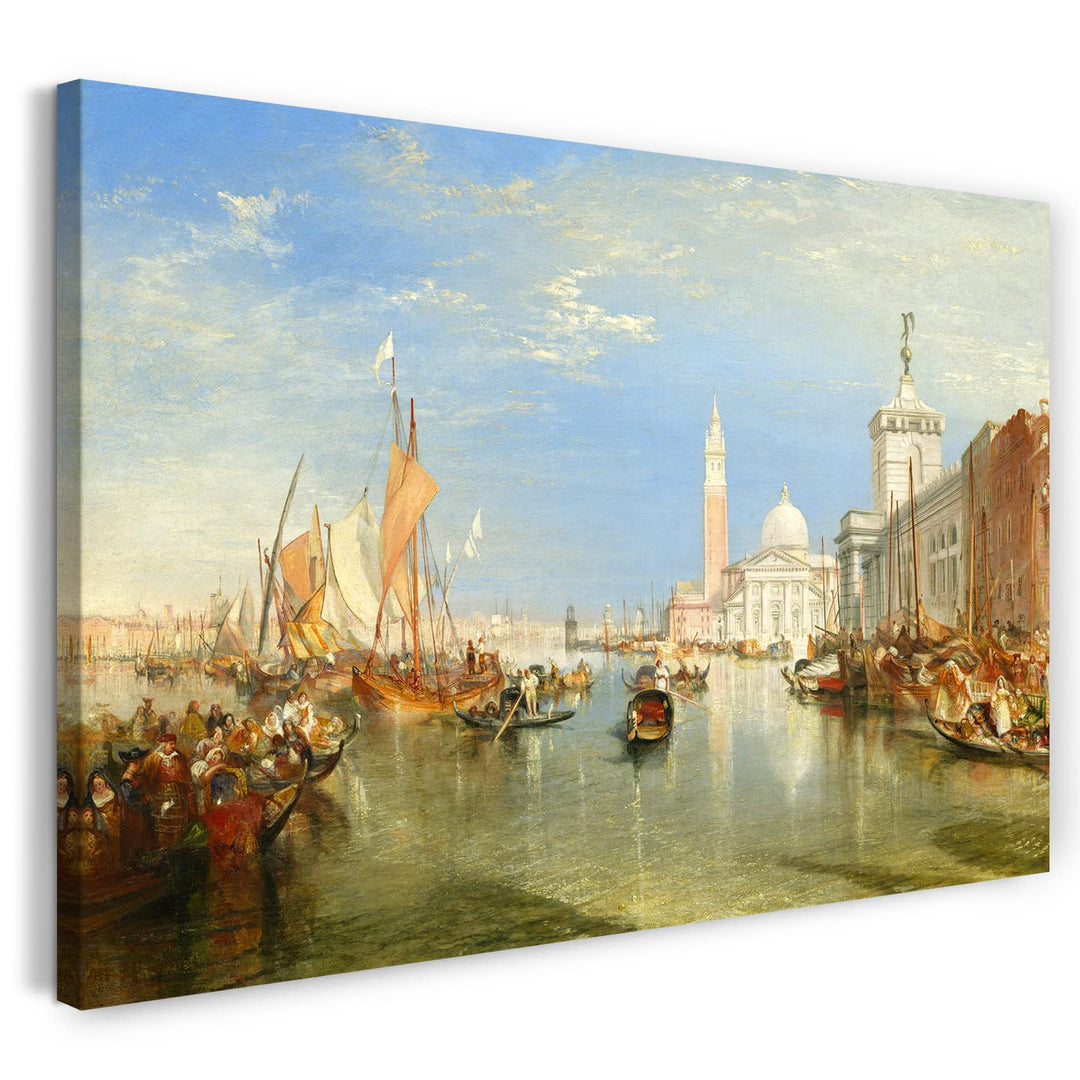 Printed Paintings Leinwand (120x80cm): William Turner - Venice: The Dogana and San Giorgio Maggio 12