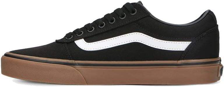 Vans Herren Ward Sneaker 39 EU Canvas Black Gum, 39 EU Canvas Black Gum