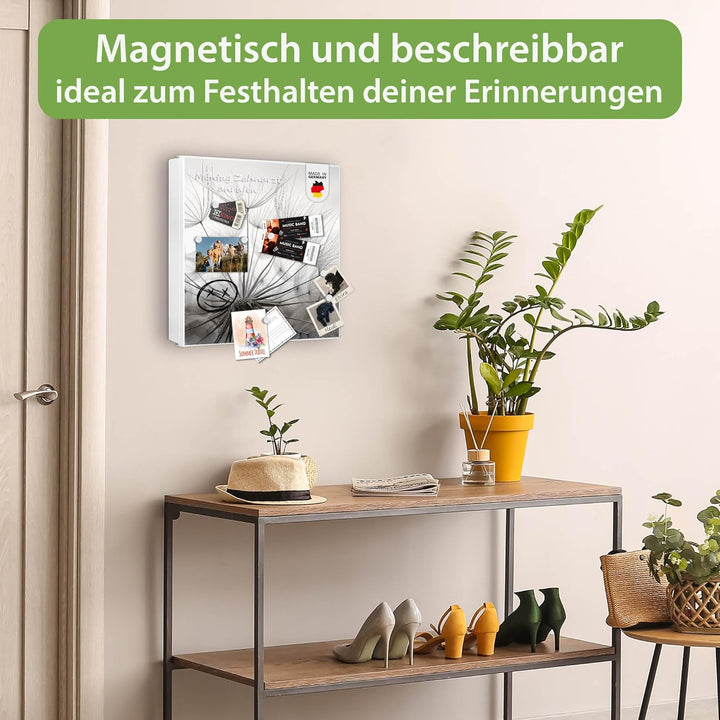banjado Grosser Schlüsselkasten Metall - Schlüsselbox 30x30cm mit 32 Haken - Schlüsselkasten modern