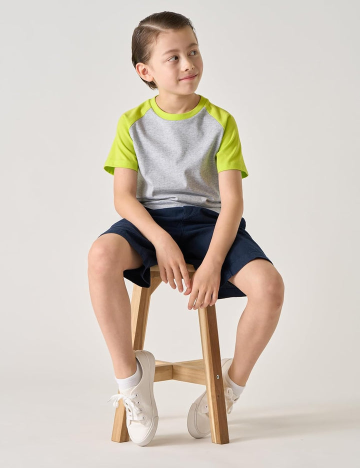 LAPASA Kinder T Shirt 100% Baumwolle 4er Pack Unisex 3-13 Jahre/ 95-165 Jungen Mädchen K01 3-4 Jahre