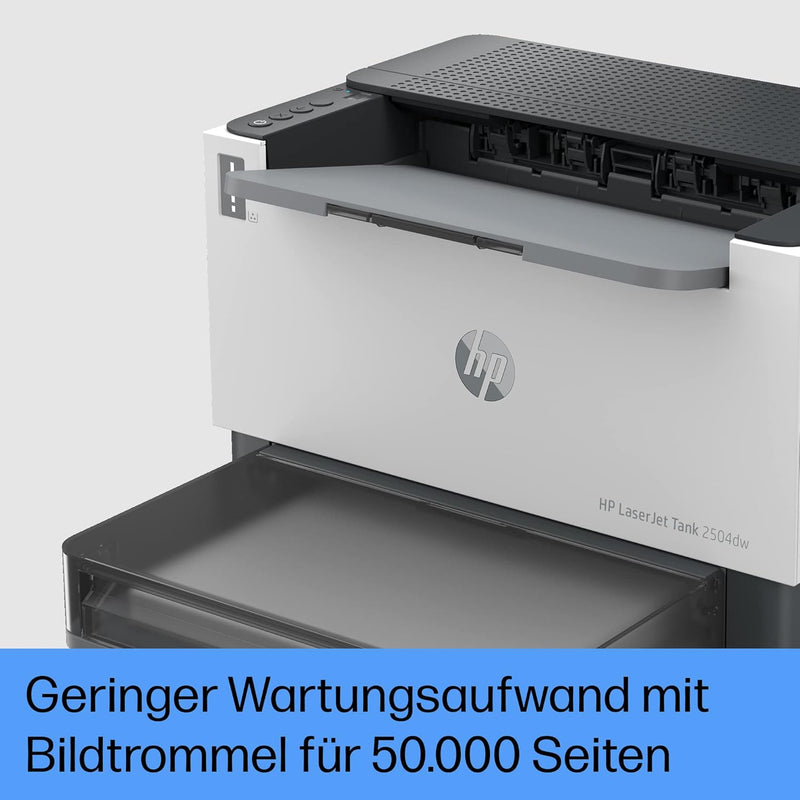 HP Laserjet Tank 2504dw Laserdrucker mit Dual-Band-Wi-Fi, Bluetooth-LE, HP Smart App, inklusive Orig