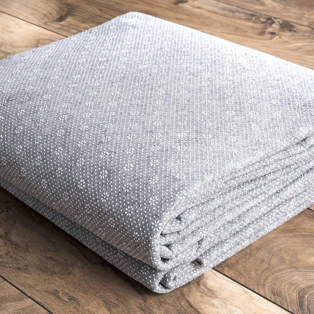 nuLOOM Ultra Premium Eco Friendly Non-Slip Felt Thick Rug Pad, 10' Round, Grey, 10' Round
