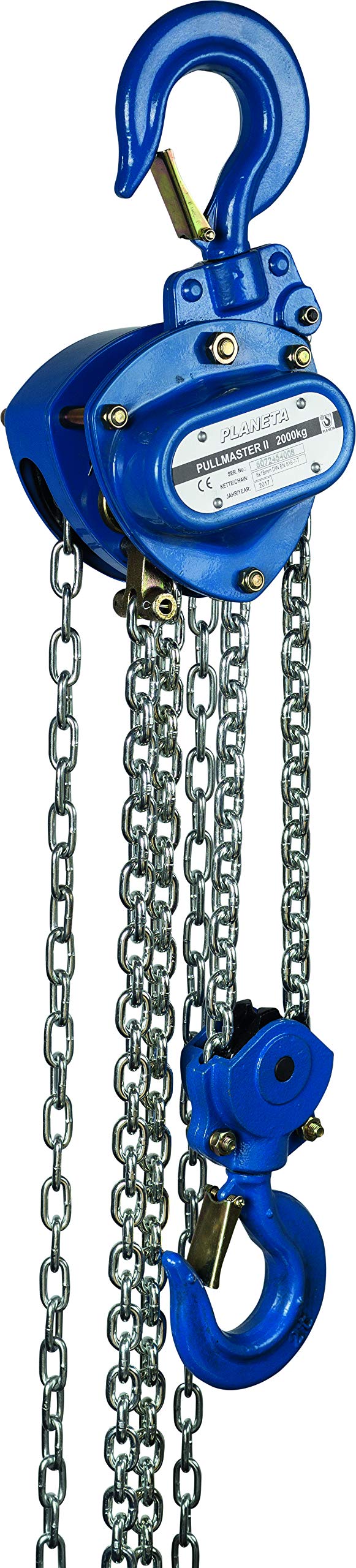 PLANETA Stirnradflaschenzug Pullmaster-II, 2000kg, 3m Hub, 2.5m Bedienlänge, 2000kg - 3,0m Hub/ 2,5m