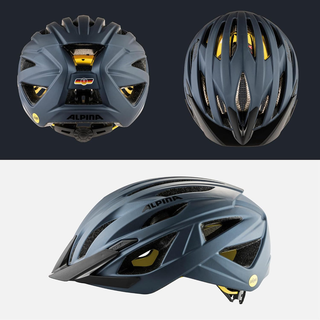 ALPINA DELFT MIPS - Sicherer, Leichter & Individuell Anpassbarer MIPS Fahrradhelm Mit Fliegennetz Fü