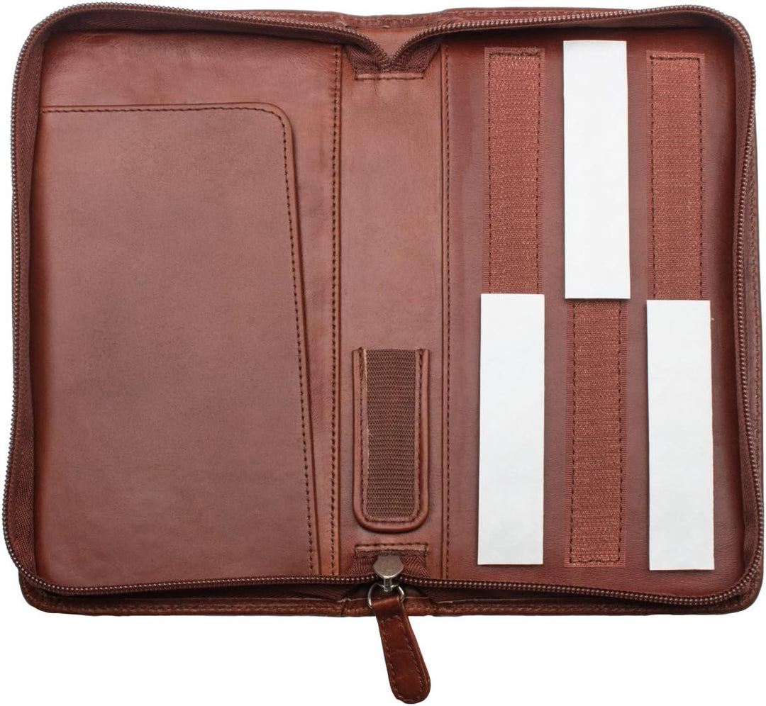 CalcCase Original Schutztasche Executive - Schutztasche für Grafikrechner aus braunem Rindsleder, ed