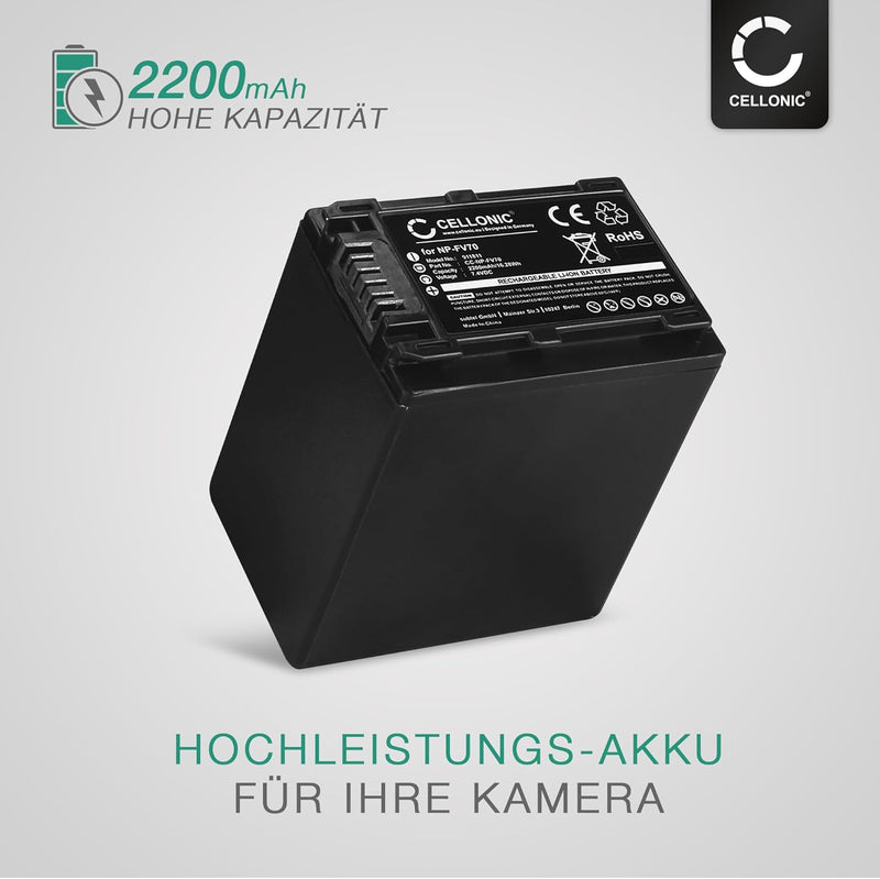 CELLONIC® Kamera Ersatzakku NP-FV90 für Sony FDR-AX33, HDR-CX625, FDR-AX100, FDR-AX700, PXW-X70, HDR