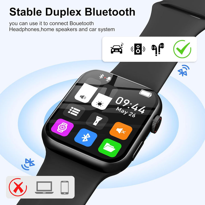 SWOFY MP3-Player – 32GB Speicher + Bluetooth 5.3, Touchscreen + HiFi-Aufnahme, Fitness-Tracker für S