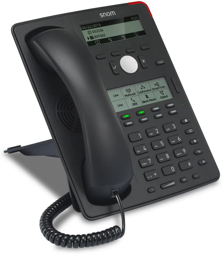 Snom D745 IP Telefon, SIP Tischtelefon (8 (32) konfigurierbar, selbstbeschriftend, mehrfarbige LED-T