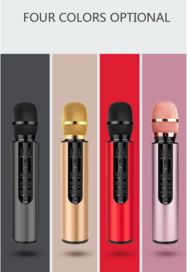 Drahtloses Bluetooth Karaoke Mikrofon, Tragbares Handheld -Lautsprecher Mikrofon für Home Party Gebu