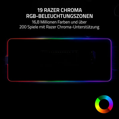 Razer Strider Chroma - Hybrid-Gaming-Mauspad mit Razer Chroma RGB (Hybrid-Mauspad, 19 RGB Beleuchtun