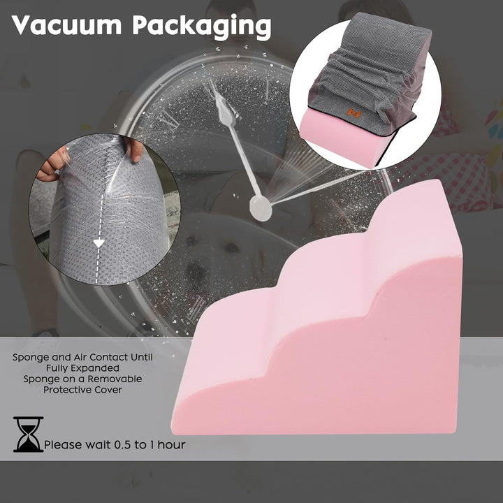 Hundetreppe für Kleine Hunde 3 Stufen, 40cm Hoch Abnehmbare Waschbar Hundetreppe, sanft abfallende H