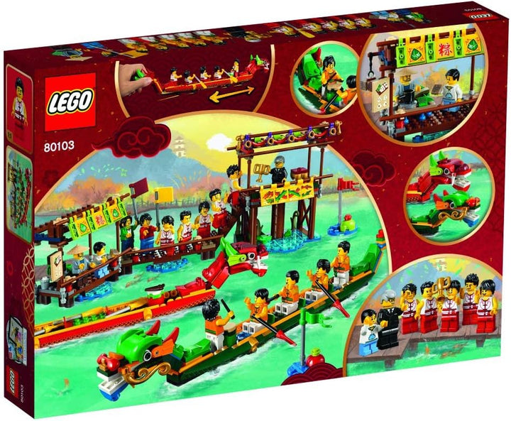 LEGO Dragon Boat Race - Stage Dragon Boat Race and Paddle for Victory!