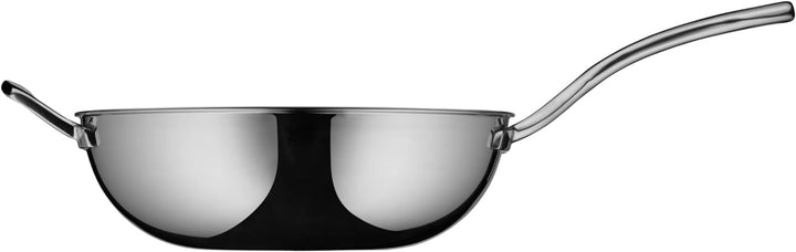 WMF Multiply Wokpfanne 32 cm, Wok Induktion unbeschichtet, Metalldeckel mit Wrasenabzug, Mehrschicht