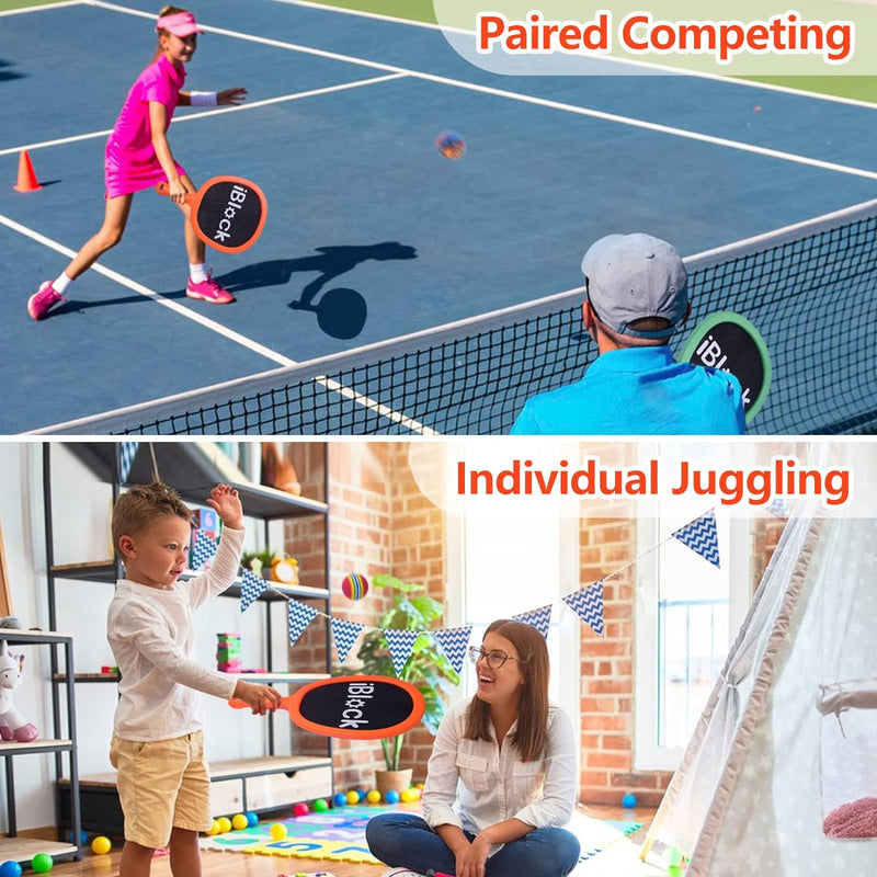 Smartwo Badminton Schläger Set für Kinder Anfänger, leichte Tennisschläger, Pool Strand Outdoor Spie