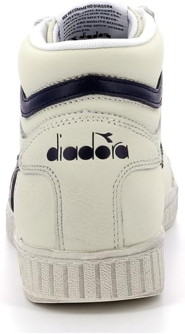 Diadora Unisex Game L High Waxed Hohe Sneaker, 36 EU Wei&#xDF; Blau