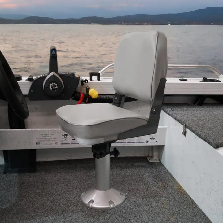 Oceansouth Deluxe Klappsitz für Boote Grau/Dunkelgrau, Grau/Dunkelgrau