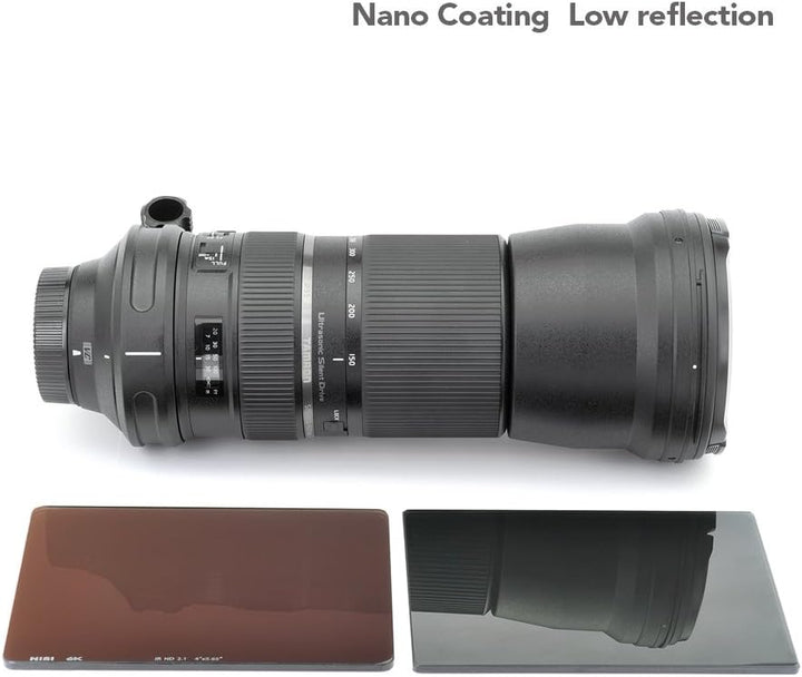 NiSi Nano IR Infrared Cinematic Filter IR ND1.8 - ND64 6-Blenden 4x5.65” 4x5.65, Photo Filter Thread
