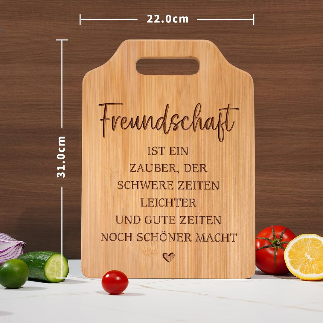 Beste Freundin Geschenke - Graviertes Bambus Schneidebrett, Best Friends Geschenke, Freundschaft Ges