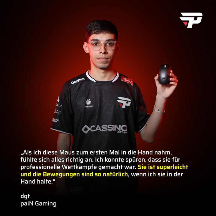Corsair Sabre v2 PRO Ultralight Wireless FPS Gaming-Maus – 33K DPI, 36g Gewicht, 8,000Hz Hyper-Polli