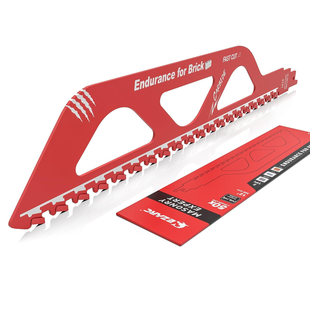 EZARC Säbelsägeblätter Stein 300mm, Säbelsägeblatt aus Hartmetall, Sägeblätter Set für Porenbeton, H