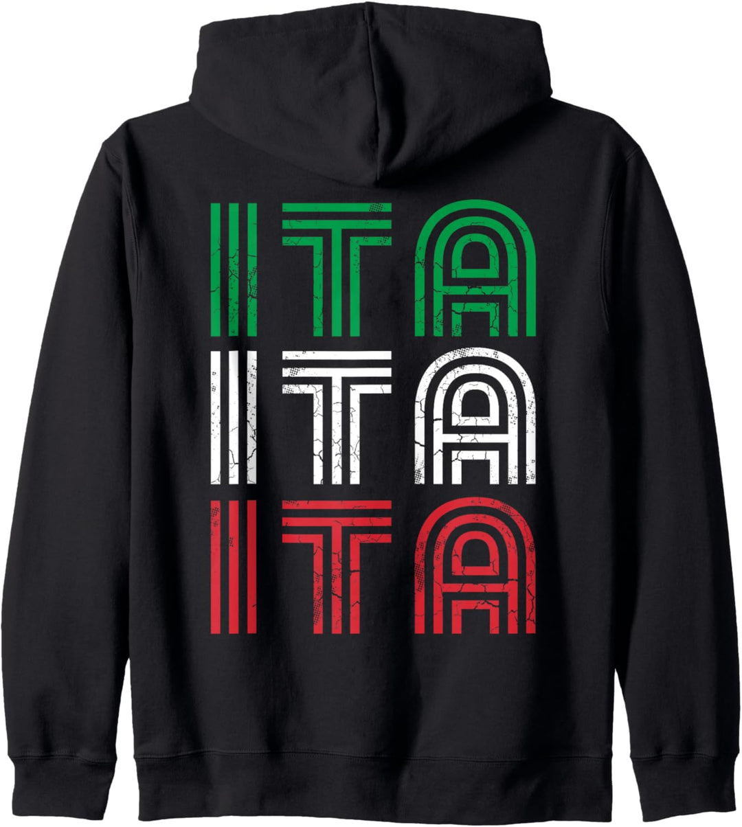 Italia ITA Italien Italienische Flagge Heritage Kapuzenjacke